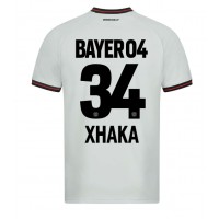 Bayer Leverkusen Granit Xhaka #34 Replika Bortatröja 2023-24 Kortärmad